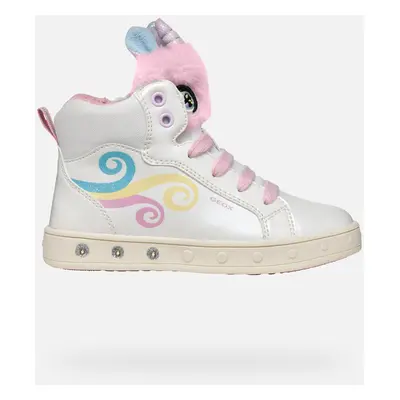 GEOX Scarpe Skylin Bambina Bianco/multicolore