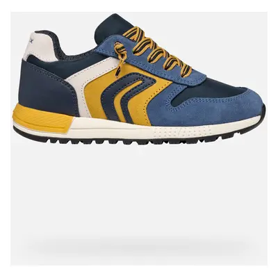 GEOX Scarpe Alben Bambino Denim/giallo