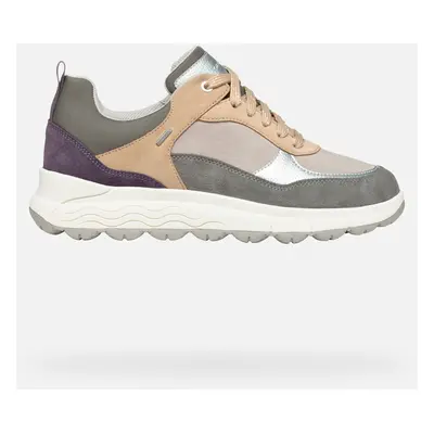 GEOX Scarpe Spherica 4x4 Abx Donna Grigio Scuro/viola Scuro