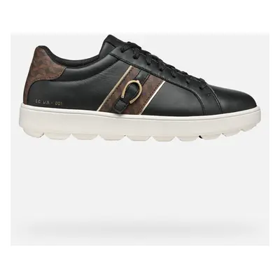 GEOX Scarpe Spherica Ecub-1 Donna Nero/marrone Scuro