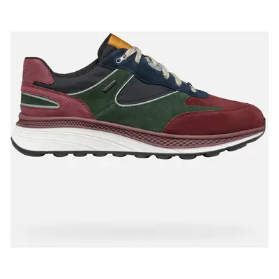 GEOX Scarpe Spherica Actif X1 Abx Uomo Bordeaux/verde Scuro