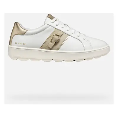 GEOX Scarpe Spherica Ecub-1 Donna Bianco/beige Chiaro