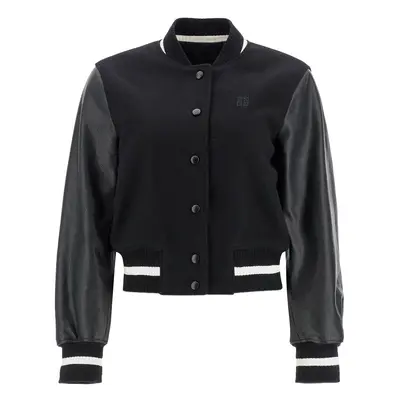 GIVENCHY Giacca varsity in lana e pelle