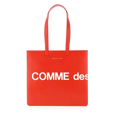 COMME DES GARCONS WALLET Borsa tote in pelle con logo