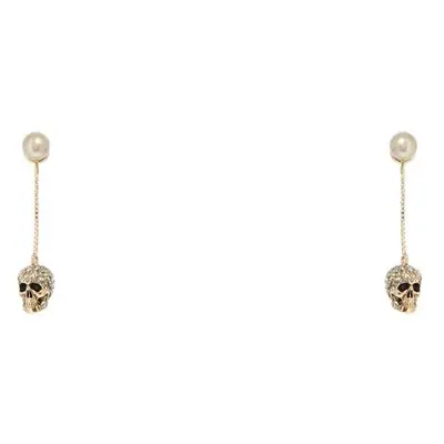 ALEXANDER MCQUEEN Orecchini Skull con pavé e catena