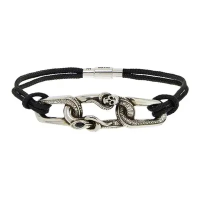 ALEXANDER MCQUEEN Bracciale con serpente e teschio