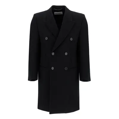 SAINT LAURENT Cappotto doppiopetto in lana