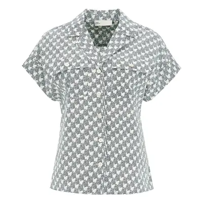 TORY BURCH Camicia Camp in popeline stampato