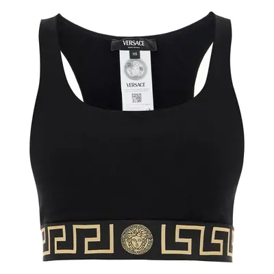 VERSACE Reggiseno sportivo con banda Greca