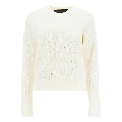 GOLDEN GOOSE Pullover girocollo con cristalli