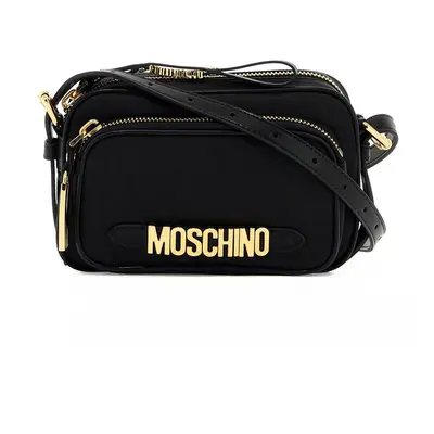 MOSCHINO Borsa mini a tracolla con logo in metallo