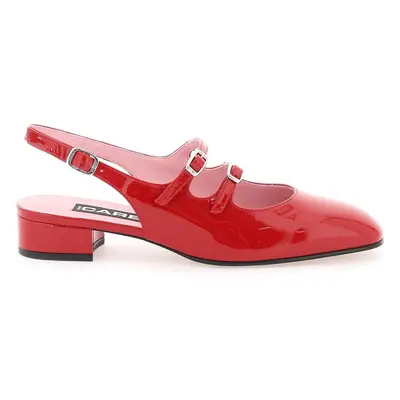 CAREL Mary Jane slingback Pêche in vernice