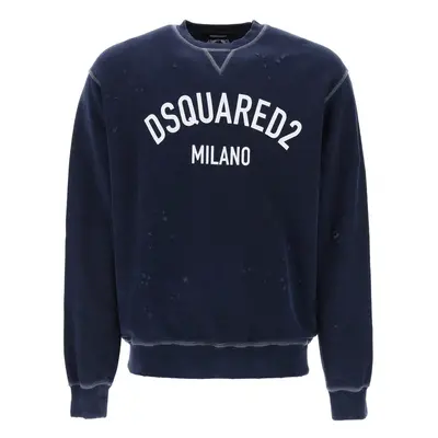 DSQUARED2 Felpa Cool Fit effetto used