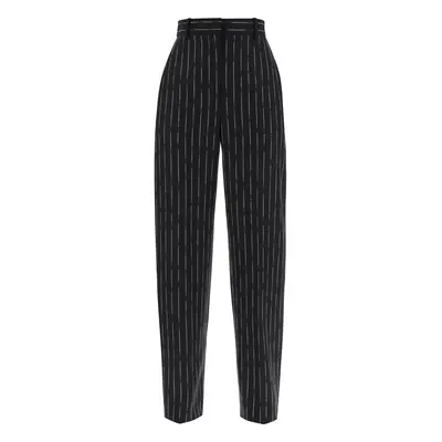 ALEXANDER MCQUEEN Pantaloni con motivo gessato spezzato