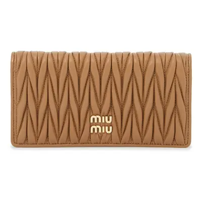 MIU MIU Portafoglio grande in nappa Matelassé