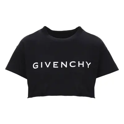 GIVENCHY T-shirt cropped logata