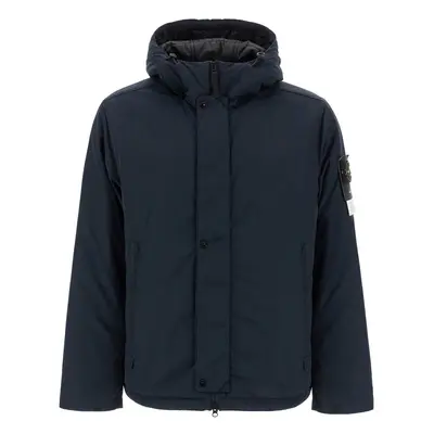 STONE ISLAND Giubbotto con cappuccio in Micro Twill