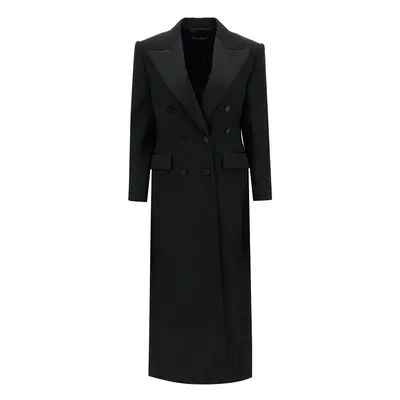 DOLCE & GABBANA Cappotto tuxedo doppiopetto