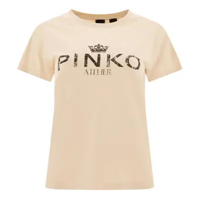 Pinko-Bussolotto T-Shirts Beige-Donna