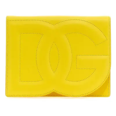 Dolce & Gabbana-Logo Shoulder Strap Borse A Tracolla Giallo-Donna