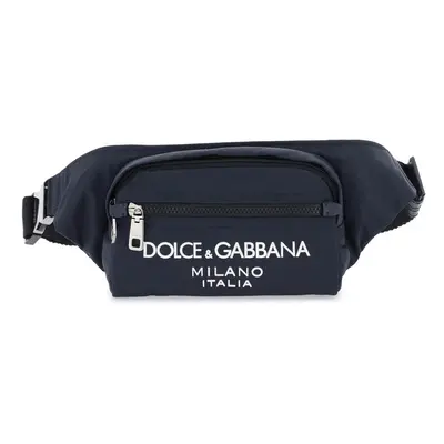 Dolce & Gabbana-Marsupio In Nylon Con Logo-Uomo