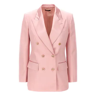 Tom Ford-Double-Breasted Blazer Blazer And Suits Rosa-Donna