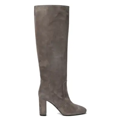 Via Roma 15-Suede Boots Stivali & Stivaletti Grey-Donna