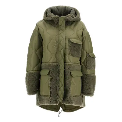 Blancha-Parka In Shearling E Nylon-Donna