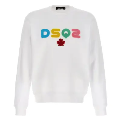 Dsquared2-Cool Fit Felpe Bianco-Uomo