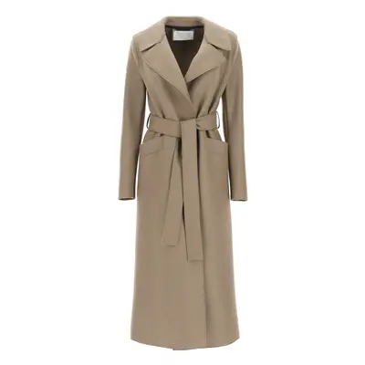 Harris Wharf London-Cappotto Lungo In Lana Pressata-Donna