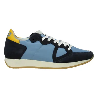 Philippe Model-Sneakers Suede Blu Acciaio Blu-Donna