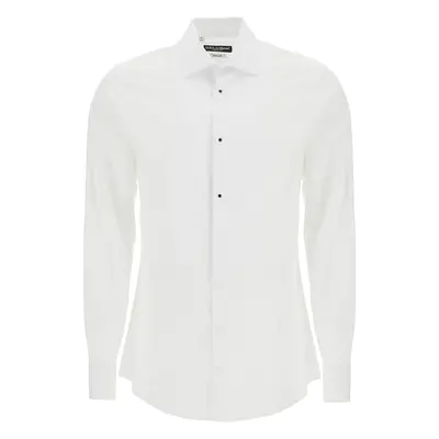 Dolce & Gabbana-Camicia Smoking Fit Gold-Uomo