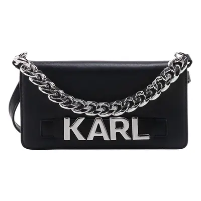 Karl Lagerfeld-Phone case con logo frontale in metallo-Donna