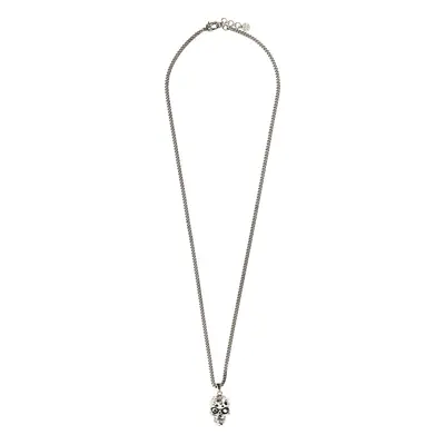 Alexander Mcqueen-Skull Necklace Gioielli Silver-Uomo