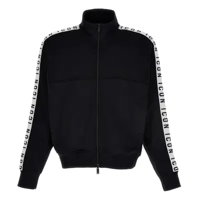 Dsquared2-Dean Sport Felpe Bianco/Nero-Uomo