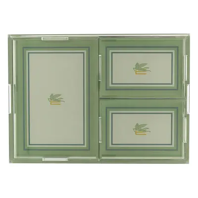 Etro Home-Set Of 4 Trays Verde-Unisex