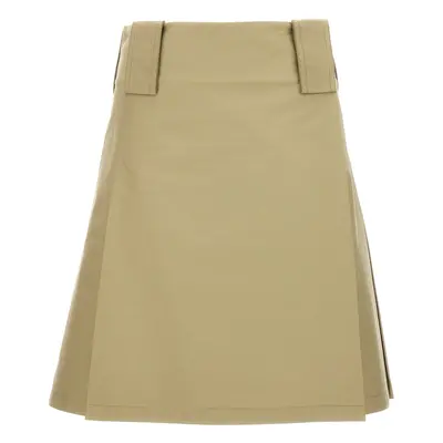 Burberry-Pleated Skirt Gonne Beige-Donna