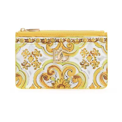 Dolce & Gabbana-Portacarte 3.5 Stampa Maiolica-Donna