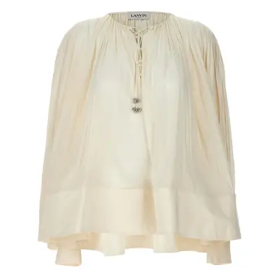 Lanvin-Wide Blouse Camicie Bianco-Donna