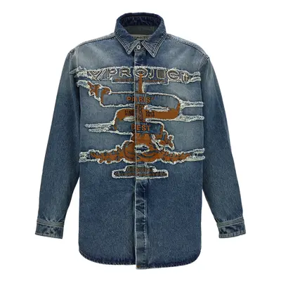 Y/Project-Evergreen Paris Best Patch Camicie Blu-Uomo