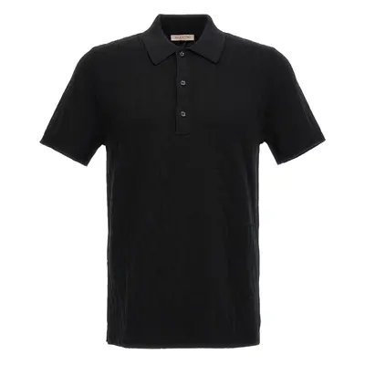 Valentino Garavani-Toile Iconographe Polo Nero-Uomo