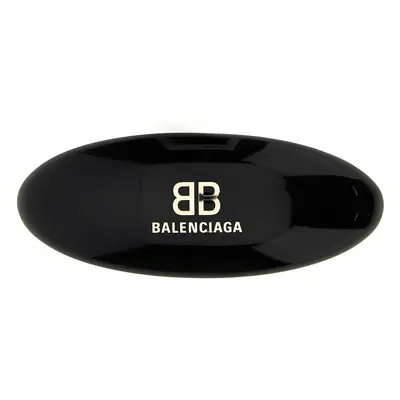 Balenciaga-Logo Hair Clip Accessori Per Capelli Nero-Donna