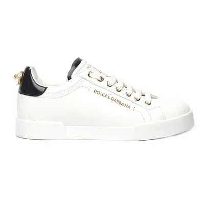 Dolce & Gabbana-'Portofino' Sneakers Bianco-Donna