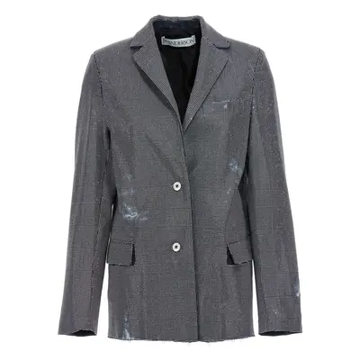 J. W. Anderson-Used Sequin Denim Blazer Jacket Giacche Blu-Donna