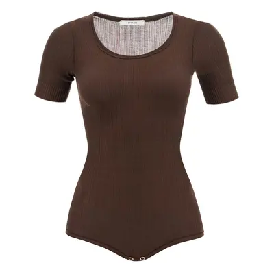 Lemaire-Body A Maniche Corte In Maglia Leggera-Donna