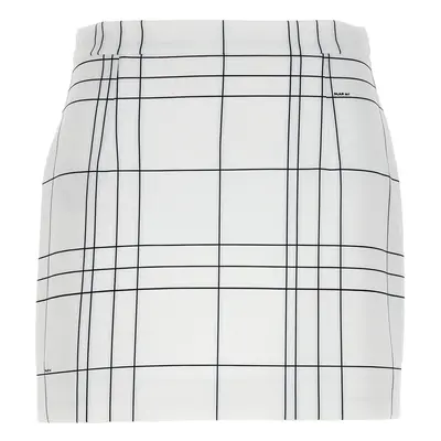 Marni-Patterned Skirt Gonne Bianco/Nero-Donna