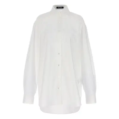 Raf Simons-Mesh Insert Shirt Camicie Bianco-Donna