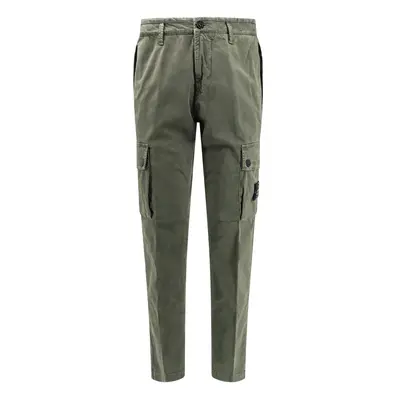 Stone Island-Pantalone Cargo in cotone organico-Uomo