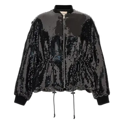 Alexandre Vauthier-Sequin Bomber Jacket Giacche Nero-Donna