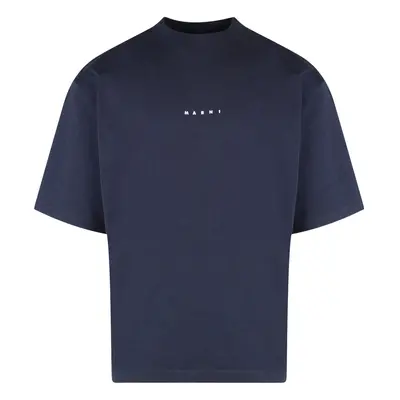 Marni-T-shirt in cotone organico con stampa logo-Uomo